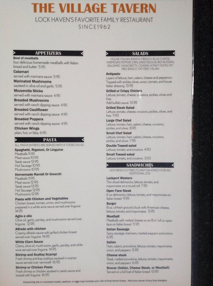 Village Tavern Menu image 3